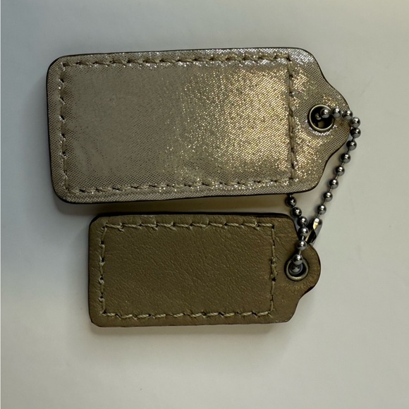 Coach Tan Leather Hang Tag Set (2) - Picture 4 of 5